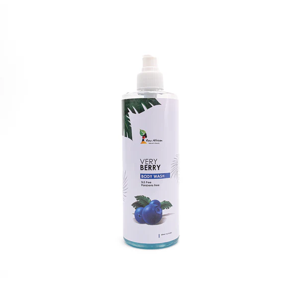 Raw African Shower Gel with Berry Scent for Moisturizing and Refreshing Skin 500mlRaw African Shower Gel with Berry Scent for Moisturizing and Refreshing Skin 500ml