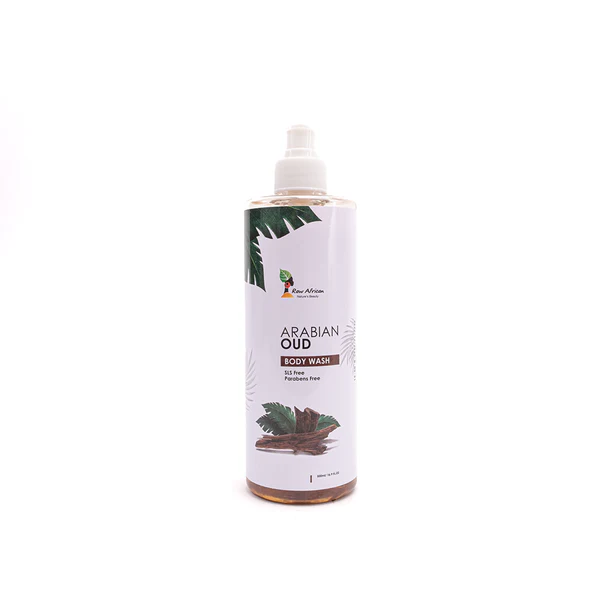Raw African Shower Gel with Oud Scent for Moisturizing and Refreshing Skin 500ml