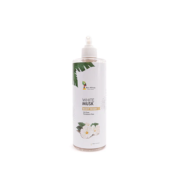 Raw African Shower Gel with White Musk Scent for Moisturizing and Refreshing Skin 500ml