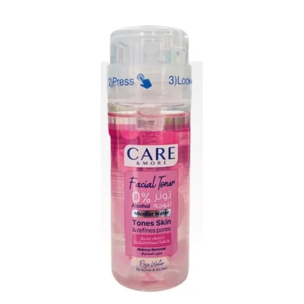 Care & More Facial Toner with Rose Water for Dry and Normal Skin 150ml