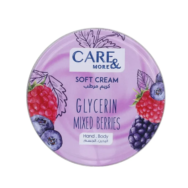 Care & More Moisturizing Cream with Glycerin and Berry for Face and Body 75ml