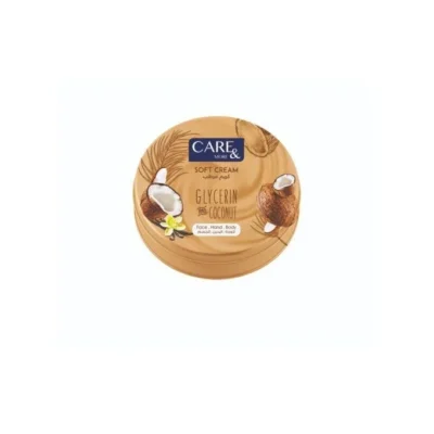 Care & More Moisturizing Cream with Glycerin and Coconut for Face and Body 125ml
