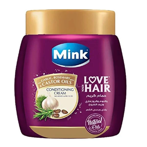 Hair Mask Mink with Garlic, Rosemary and Castor Oil 400g