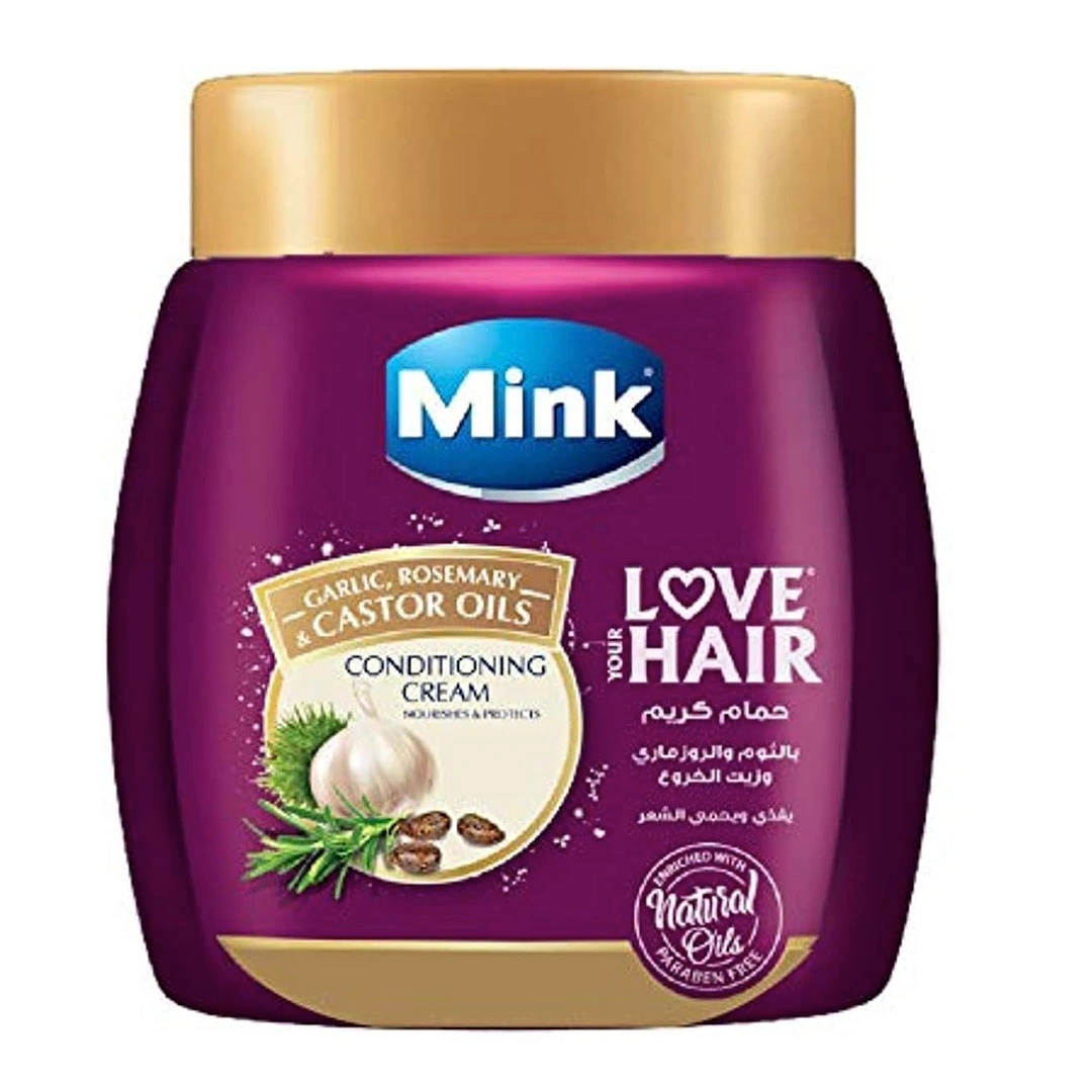 Hair Mask Mink with Garlic, Rosemary and Castor Oil 400g