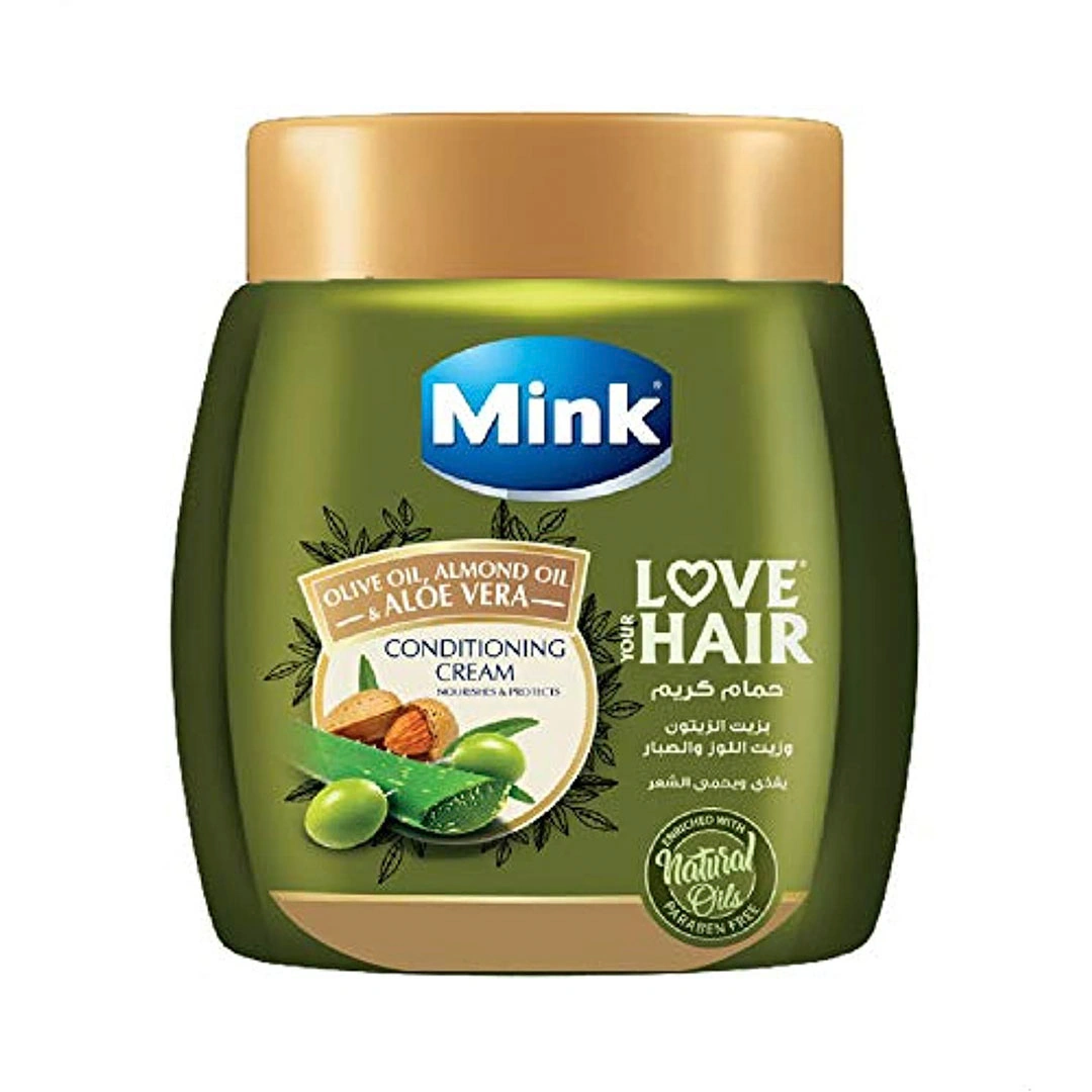 Hair mask mink with olive oil, almonds and aloe vera 800g