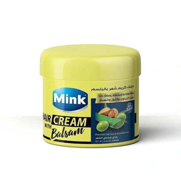 Mink Hair Cream with Conditioner, Olive Oil, Almond Oil and Aloe Vera 200ml