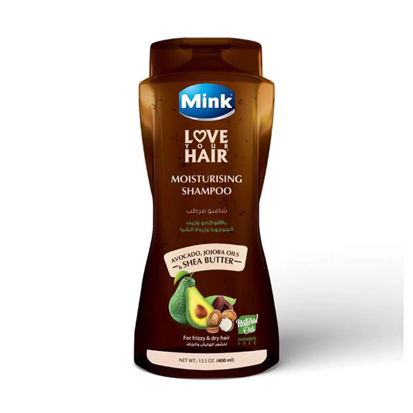 Mink Shampoo with Avocado, Jojoba Oil and Shea Butter 400ml Mink Shampoo with Avocado, Jojoba Oil and Shea Butter 400ml