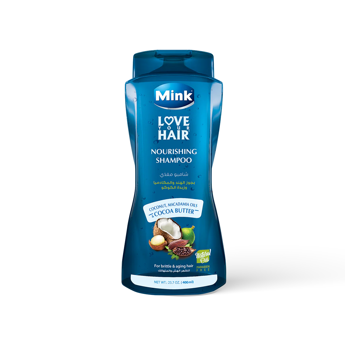 Mink Shampoo with Coconut, Macadamia & Cocoa Butter 400ml Mink Shampoo with Coconut, Macadamia & Cocoa Butter 400ml