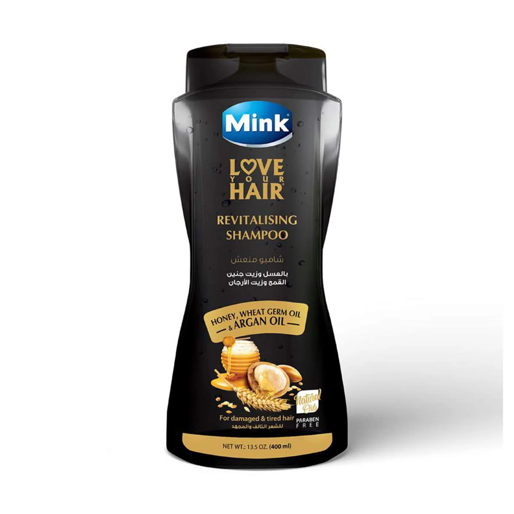 Mink Shampoo with Honey, Wheat Germ Oil and Argan 400ml Mink Shampoo with Honey, Wheat Germ Oil and Argan 400ml
