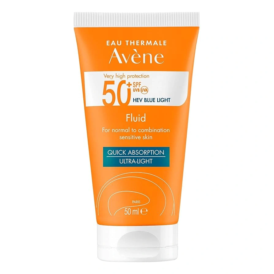 Avène Sunscreen Fluid SPF 50+ for Normal to Combination Skin 50ml Avène Sunscreen Fluid SPF 50+ for Normal to Combination Skin 50ml