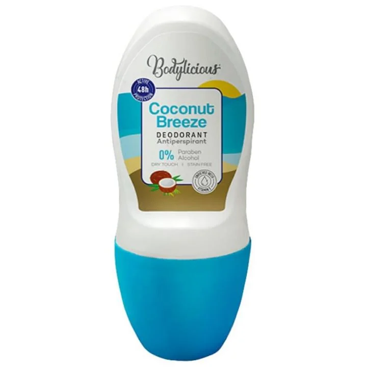 Bodylicious Roll-On Deodorant Coconut Breeze 50ml Bodylicious Roll-On Deodorant Coconut Breeze 50ml