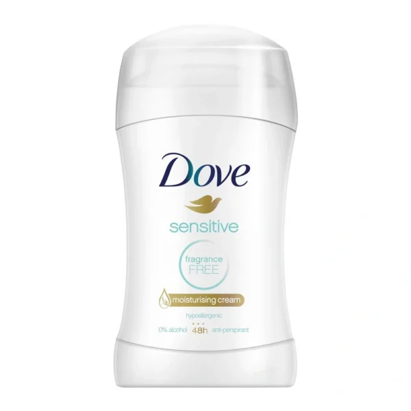 Dove Stick Anti-Perspirant Sensitive Fragrance Free 40gm