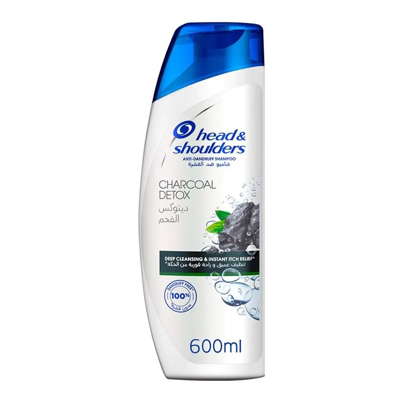 Head & Shoulders Detox Charcoal Anti-Dandruff Shampoo 600ml