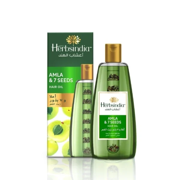 Herbs India Amla Hair Oil 7 Herbal Seeds 180ml