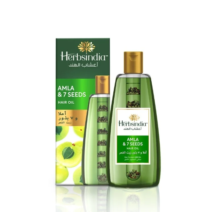 Herbs India Amla Hair Oil 7 Herbal Seeds 180ml