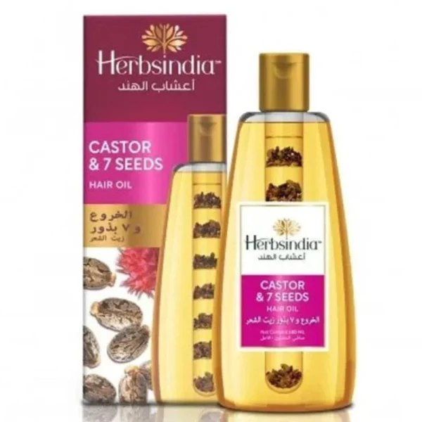 Herbs India Castor & Seven Seed Hair Oil 180ml