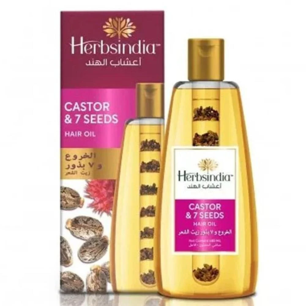 Herbs India Castor & Seven Seed Hair Oil 180ml