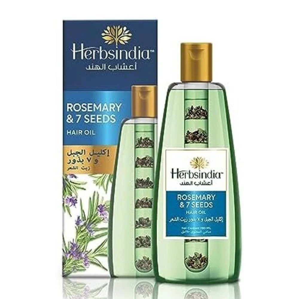 Herbs India Rosemary, Rosemary & Seven Seed Hair Oil 180ml