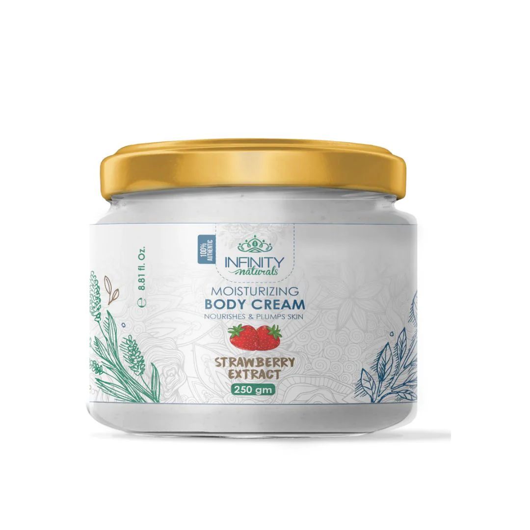 Infinity Naturals Strawberry Moisturizing Body Cream 250gm