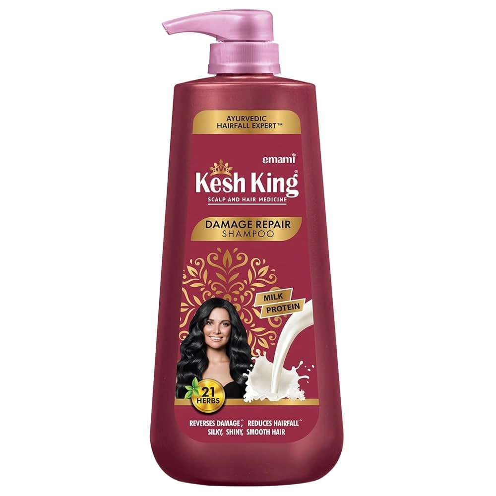 Kesh King Damage Repair Anti Hair Loss Shampoo With Milk Protein And 21 Ayurvedic Herbs 600ml
