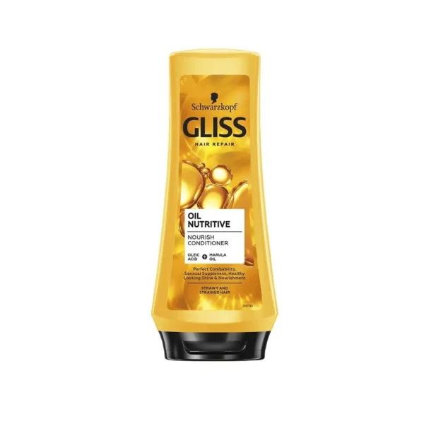 Schwarzkopf Gliss Conditioner with Omega 9 and Marula Oil Nourishing Hair 400ml