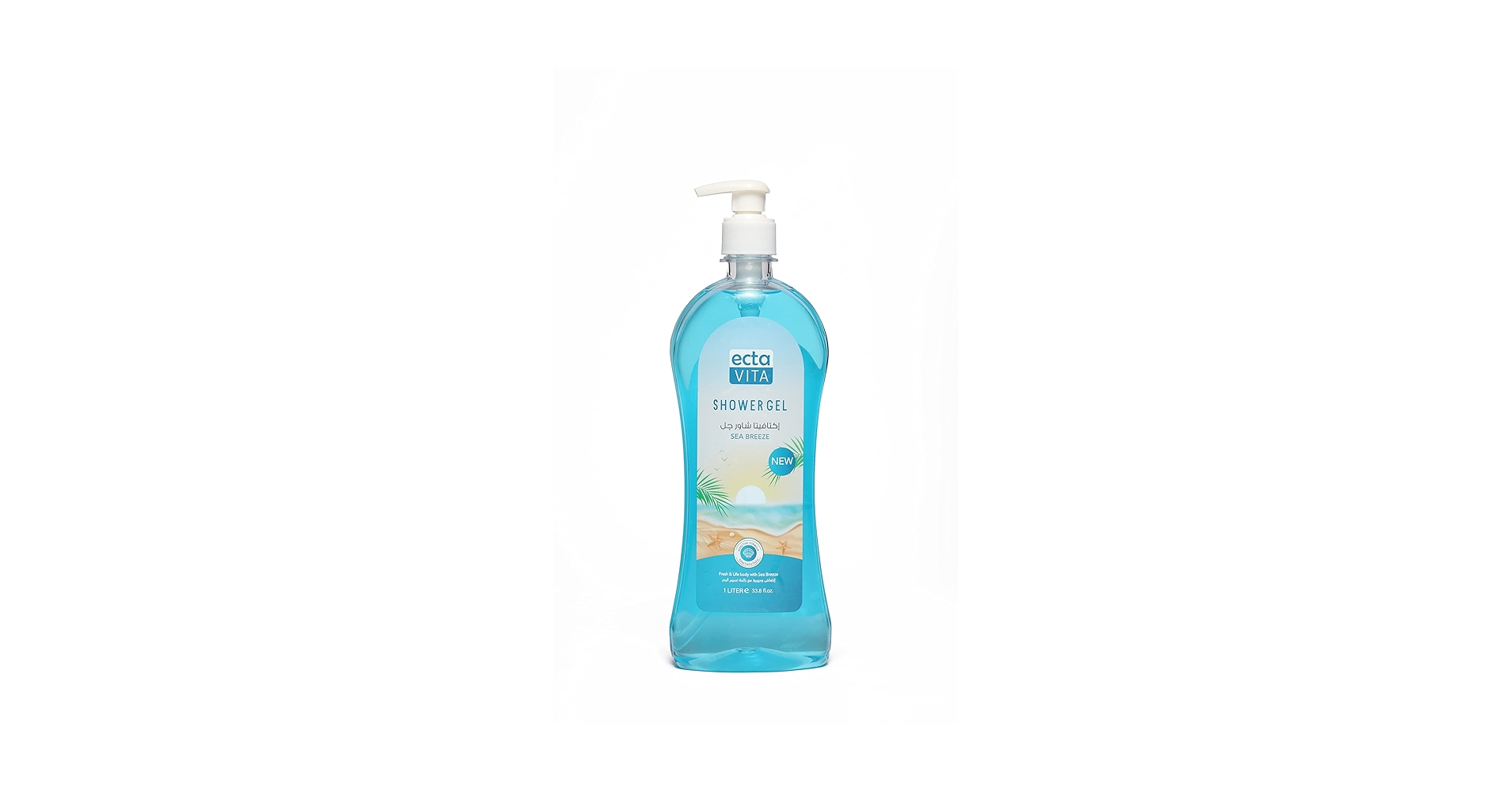 Shower gel with a sea breeze scent