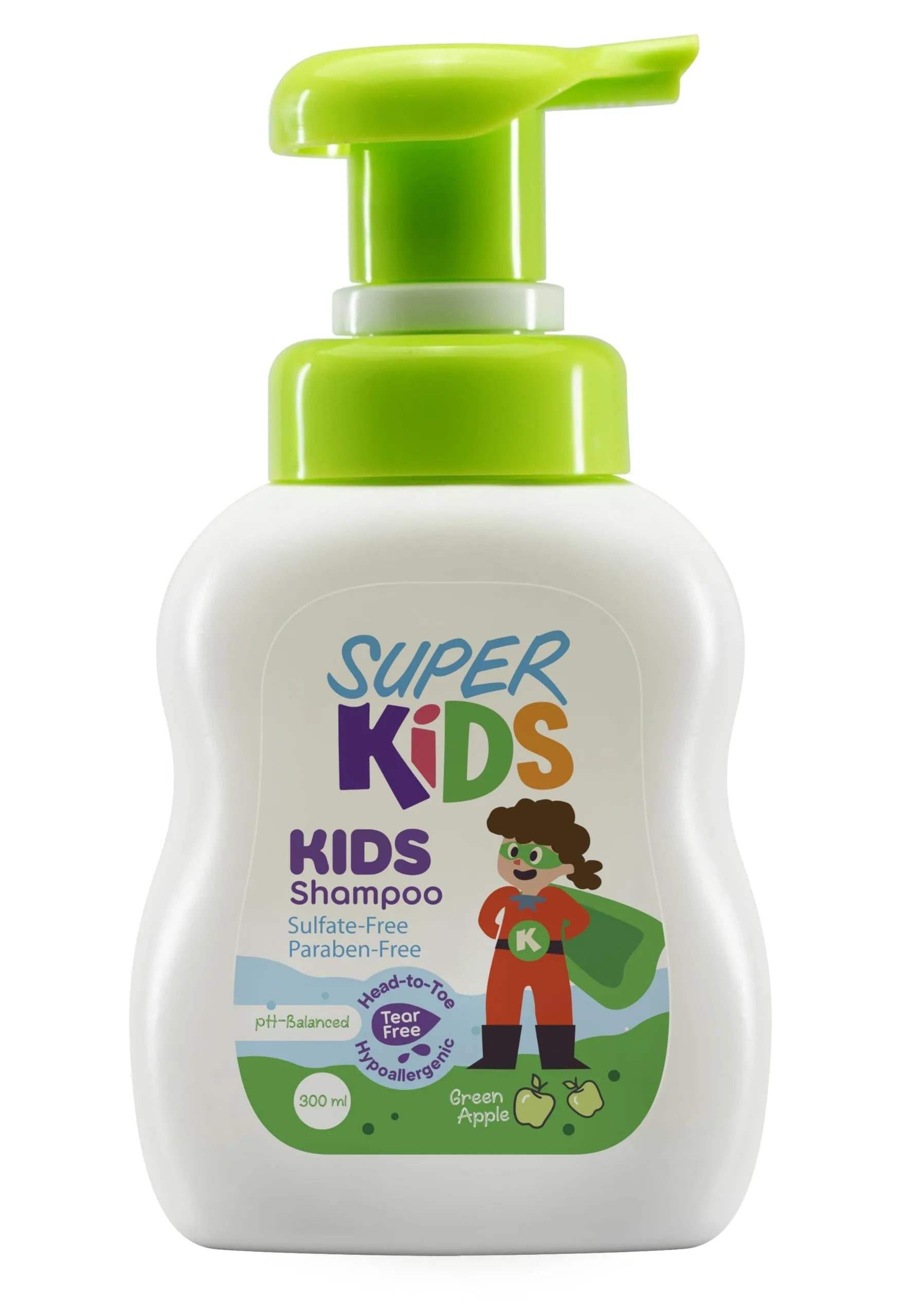 Super-Kids-Shampoo-Green-Apple-Scent-300ml Super Kids Shampoo Green Apple Scent 300ml