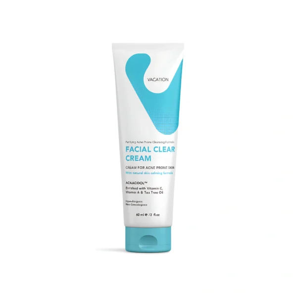 Vacation Facial Clear Cream for removing facial impurities and treating acne 60ml