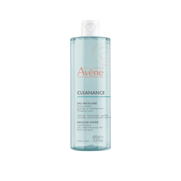 Avène Cleanance Micellar Water to remove makeup and facial impurities 400ml