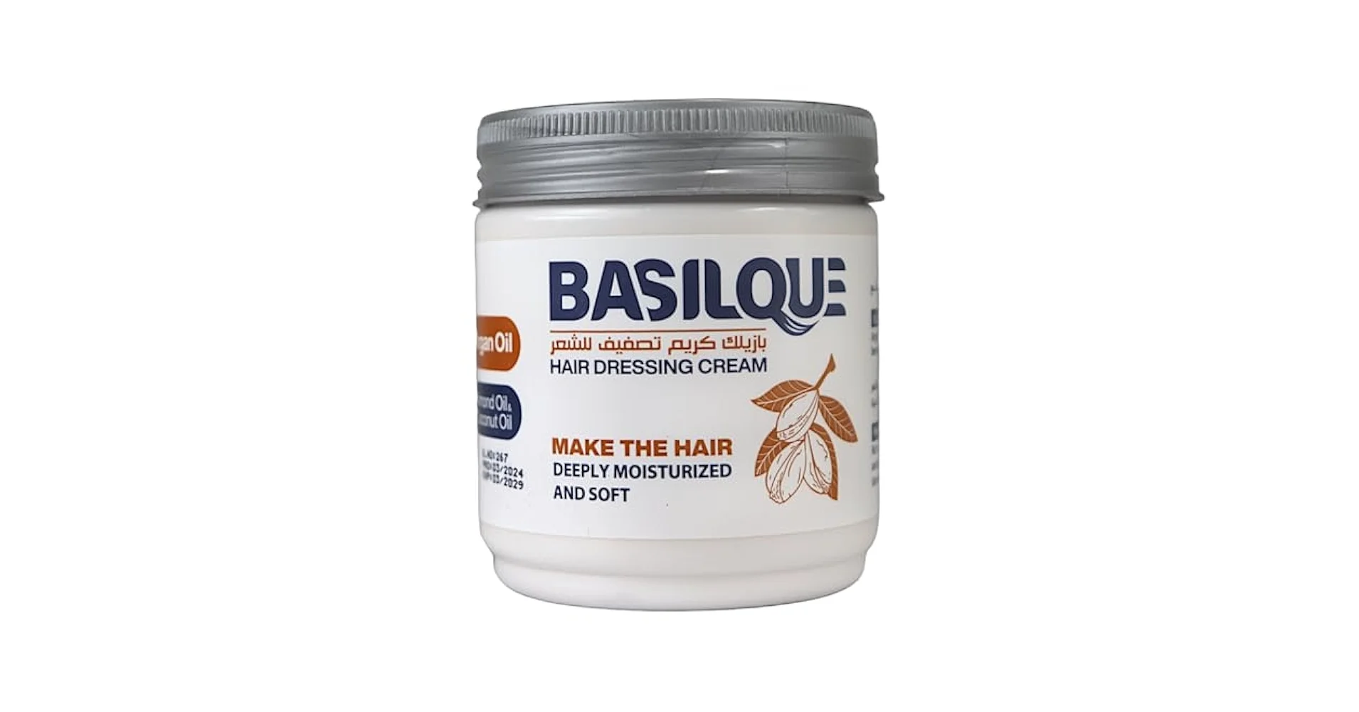 Basilque cream with argan oil to nourish hair and reduce split ends, 300 ml Basilque cream with argan oil to nourish hair and reduce split ends, 300 ml