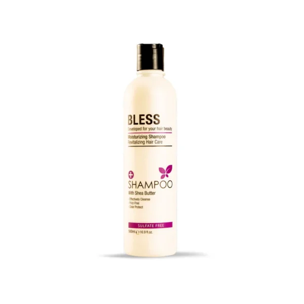 Bless Shea Butter Shampoo for Moisturizing and Nourishing Dry and Frizzy Hair 500ml