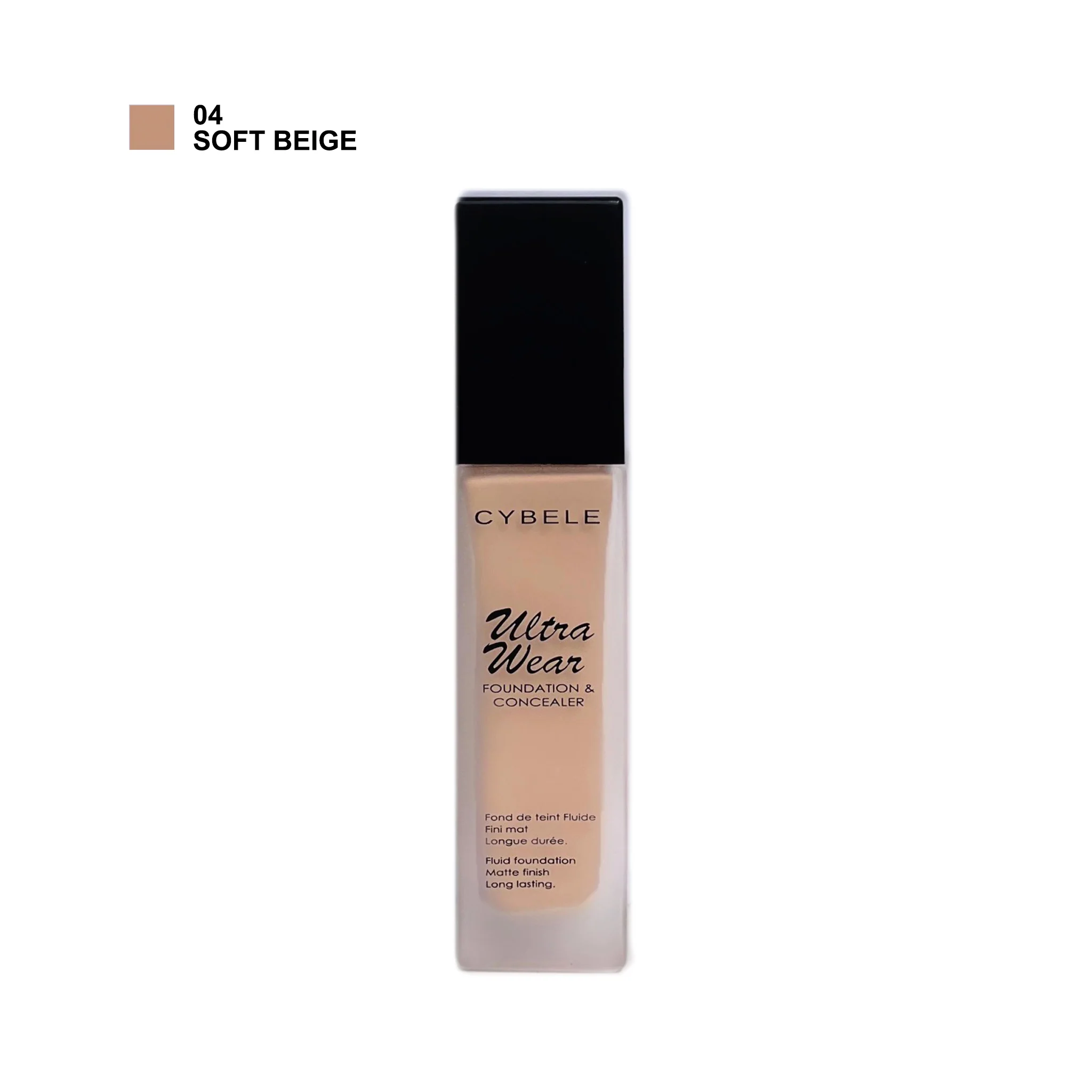 Cybele Ultra Wear Foundation & Concealer - 04 Soft Beige