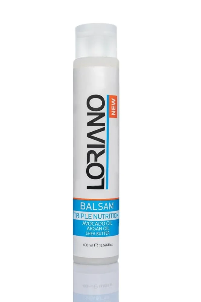 Loriano Triple Nourishing Conditioner with Avocado and Argan Oil for Deep Moisturization and Nourishment of Hair 400ml