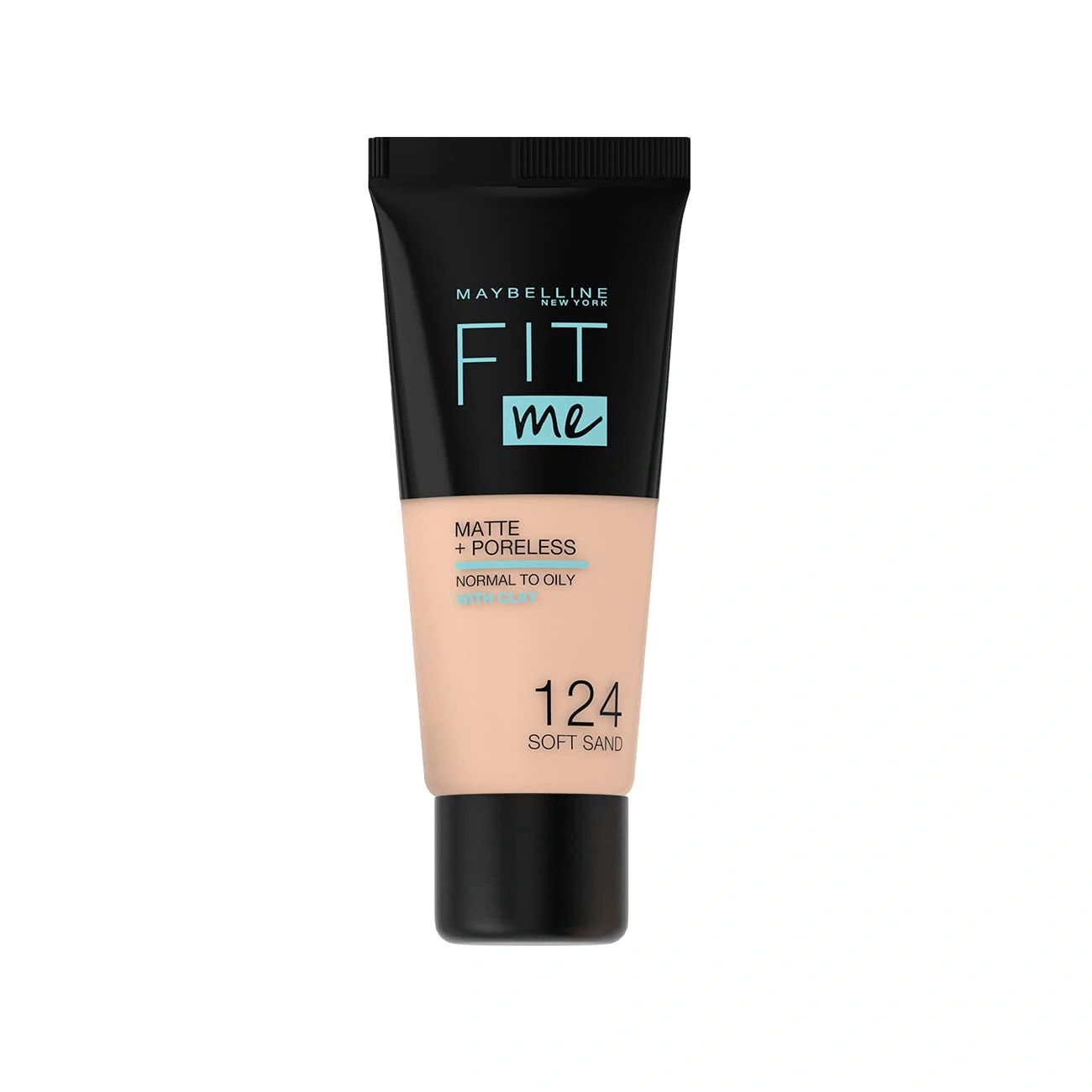 Maybelline Fit Me Matte & Poreless Foundation 124 - Soft Sand 30ml