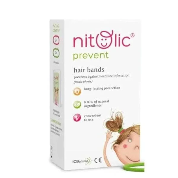 Nitolic Prevent Hair Ties for Head Lice Prevention