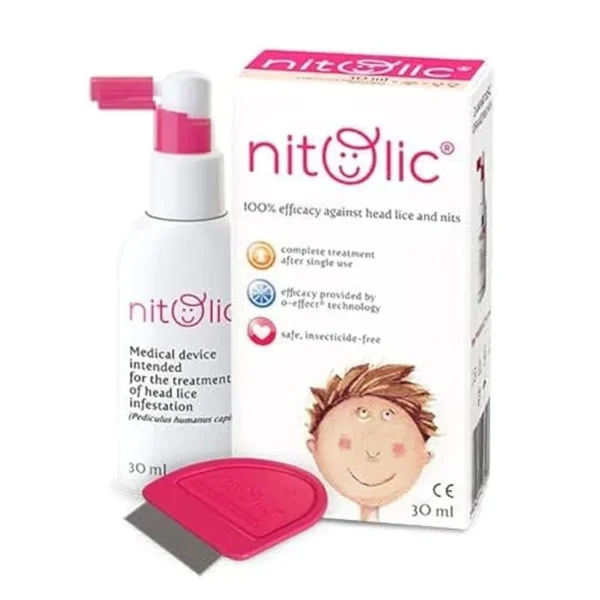 Nitolic Spray Solution for the Prevention of Head Lice Infection 50ml