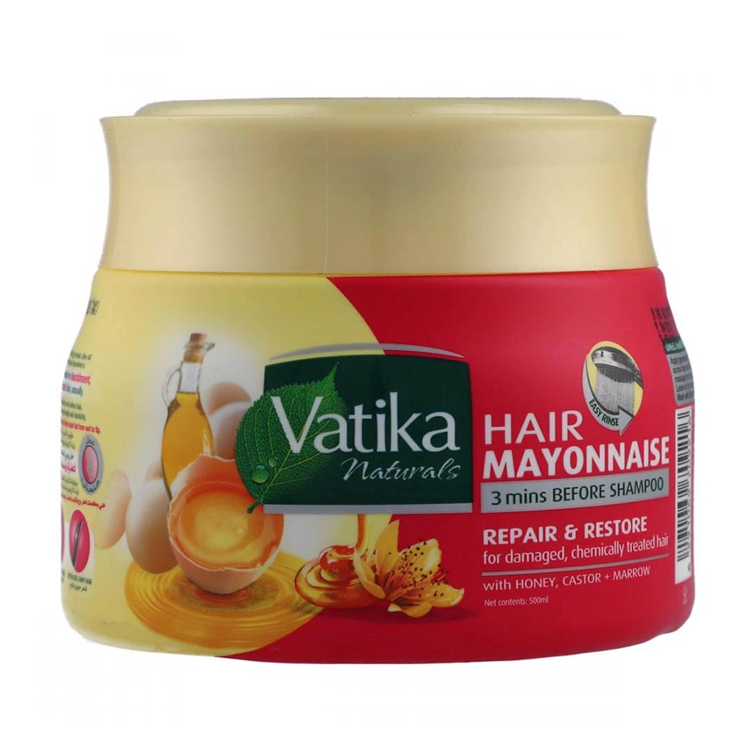 Vatika Hair Mask with Mayonnaise for Repairing and Restoring Hair 500ml Vatika Hair Mask with Mayonnaise for Repairing and Restoring Hair 500ml